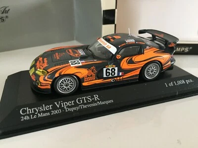 RARISSIMO MINICHAMPS 1/43 DODGE VIPER LIMITED EDITION 1of1008pz F/S GIAPPONE - Immagine 1 di 4