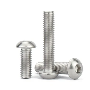 Tornillos de cabeza de botón hexagonal Allen de acero inoxidable 304 británico 5/16-18UNC - Imagen 1 de 19