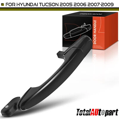 Manija de puerta exterior negra para Hyundai Tucson 2005 2006 2007 2008 2009 trasera derecha Foto 1 de 4