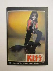 1978 Dunruss Bubble Gum Rock & Roll Trading Card # 66 KISS Peter Criss Cat Man - Foto 1 di 1