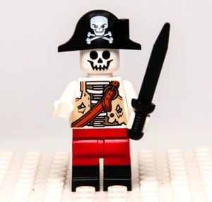 New Lego BAM 2023 Q2 Minifigure - Skeleton Pirate w/ Black Sword (pi - Picture 1 of 7