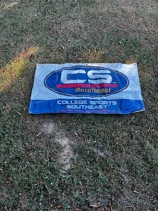 Vtg 1980s CS College Sports Southeast 5X3 man cave Banner - Picture 1 of 7
