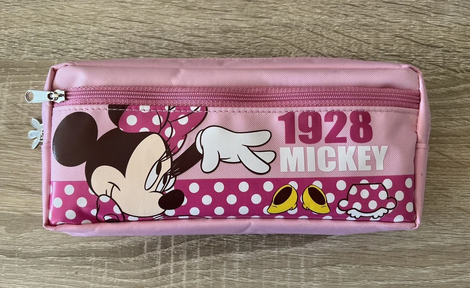 Bolsa lápis Disney Mickey Mouse 1928 - Minnie rosa - Excelente - Imagem 1 de 3
