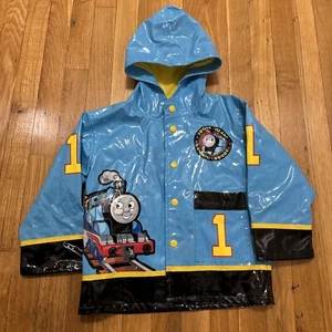 Western Chief Boys Thomas the Train Sodor island rain jacket size 4T Unisex - Picture 1 of 9