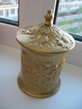 Original Antique Germany Box Vase Casting Bronze Stamp With Lid Handicraft Old