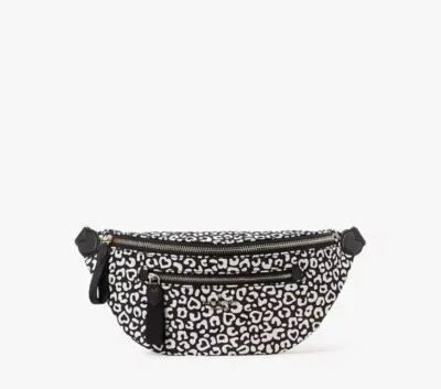 Riñonera Kate Spade New York Chelsea Corazón Leopardo Nylon Cinturón Nueva con Etiquetas $249 Foto 1 de 4