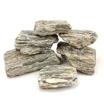 BLU AQUATICS Aquarium Rock Wood Stone 2kg Natural Grey Fish Tank Decoration Substrate Slate