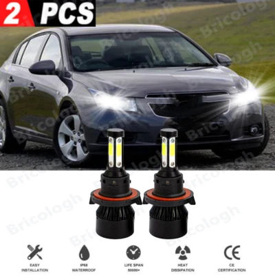 Combo de bombillas LED de haz alto bajo para Chevy Cruze 2011 2012 2013 2014 2015 Foto 1 de 4