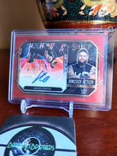 Kevin Owens 2023 Panini Prizm Select WWE RED AUTO RINGSIDE ACTION 60/60 RA-KON