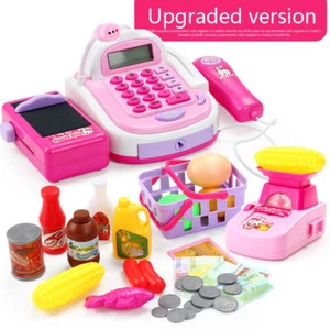 Juego de regalo de juguete caja registradora para niños supermercado hasta niñas tienda juego de rol regalos - Imagen 1 de 9