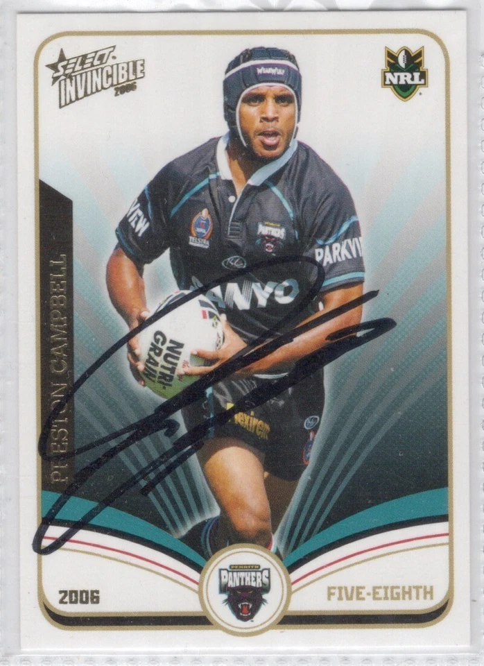 ☆ 🔥 2006 INVINCIBLE Signed Card PRESTON CAMPBELL #113  🔥☆ - image 1 of 1