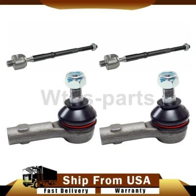 Extremos de barra de amarre exterior interior delantero 4 piezas para Chevrolet Spark 1,2 L 2013-2015 Foto 1 de 4