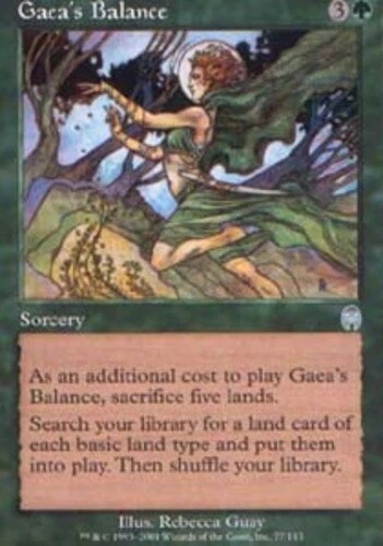 T-Chinese Gaea's Balance - Foil ~ Moderately Played Apocalypse Foreign Stock Ima - Image 1 of 1