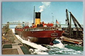 Steelton on The Soo Locks Sault Ste. Marie Michigan Postcard - Picture 1 of 2