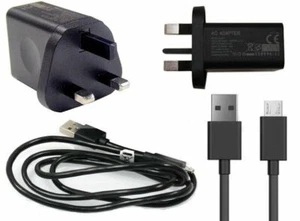 GENUINE LENOVO MAINS CAHRGER OR MICRO USB CABLE FOR TAB A8-50 A10-70 A10 A7-30 - Picture 1 of 8