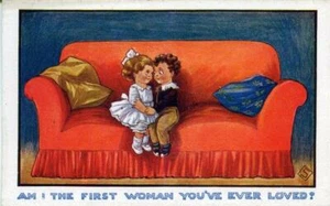 POSTAL CÓMIC IMPRESA "¿SOY LA PRIMERA MUJER?", PUBLICADO POR INTER-ART - Imagen 1 de 2