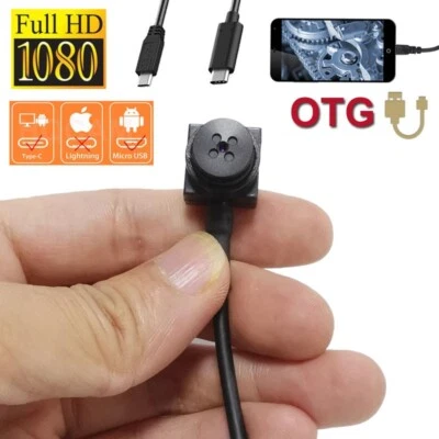 Mini audio OTG pulsante fotocamera 1080P HD Android PC micro USB fotocamera macchine CCTV - Immagine 1 di 4