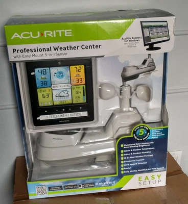 AcuRite Professional Cemter w/Easy mount 5-in-1 Wireless Sensor Weather Station - Image 1 of 4