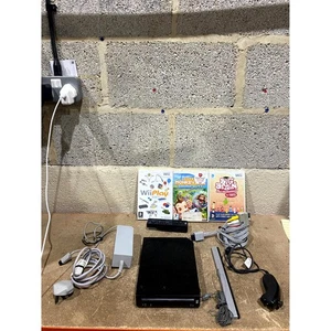 Nintendo Wii RVL-001(EUR) Console di Gioco Nera 2x Porte USB Wi-Fi con Accessori - Foto 1 di 22