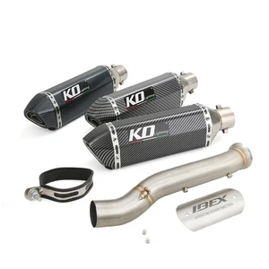 Mid Link Pipe Black Exhaust System Muffler Tip 2" For CF-Moto Ibex 800 2022-2025 - Bild 1 von 12