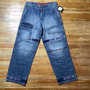 Jeans Vintage Marithe Francois Girbaud Paisley Shuttle Talla 36 Denim Suelto Nuevos con Etiquetas - Imagen 1 de 17