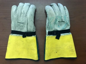 Guantes de liniero eléctricos de cuero Salisbury ILP-5S talla: 9-9,5, 14" de largo - Imagen 1 de 2