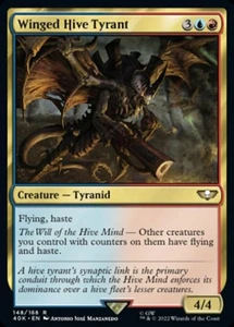 x1 Winged Hive Tyrant R MTG Commander: Universes Beyond: Warhammer 40,000 M/NM,  - Picture 1 of 1