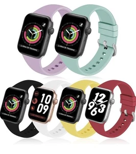 Prosrat Apple Watch Bands 6-pak Wielokolorowe Silikon 42/44mm - Zdjęcie 1 z 4