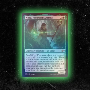 FOIL - Nissa, Resurgent Animist - Tarjeta Magic The Gathering personalizada / Alter - Imagen 1 de 5