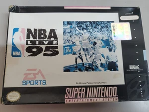 Vintage NBA Live 95 (Super Nintendo) SNES No Manual w/ Box Tested - Picture 1 of 5