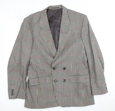 Blazer Austin Reed para hombre gris lana a cuadros 40R Foto 1 de 4