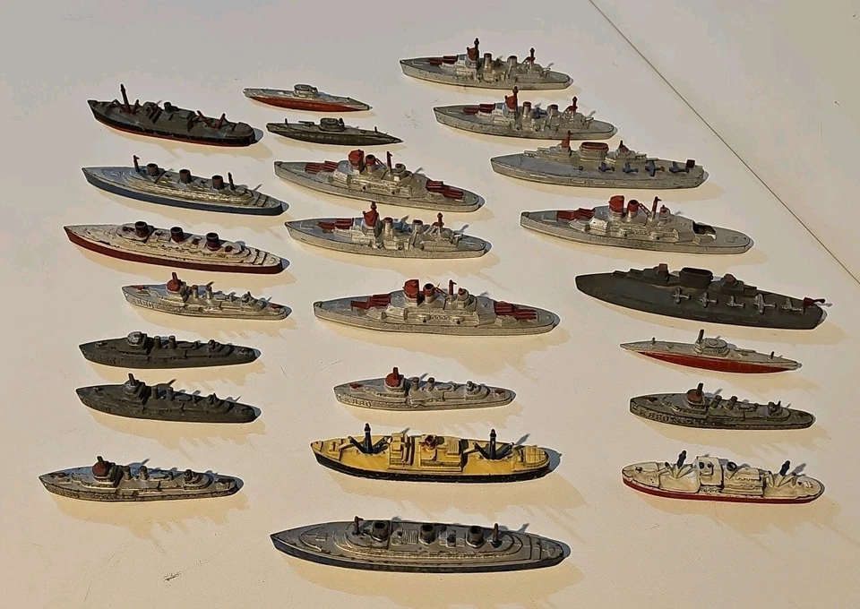 23 Vintage TootsieToy Military Ships Submarines Boats  - Image 1 of 4