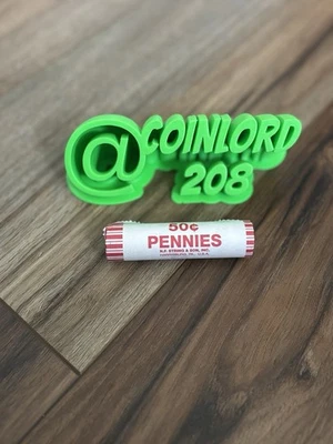 1 2025-D BU Lincoln Penny Bank Roll. Mint Condition. Last US Pennies Minted! - Image 1 of 3