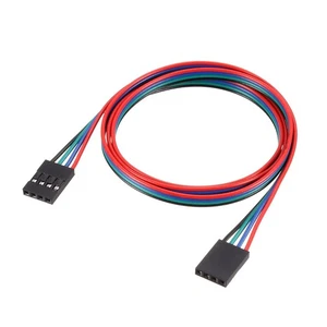 Jumper Wire 4 Pins Female to Female 70cm Length 2.54mm Terminal Multicolor 5pcs - Zdjęcie 1 z 3