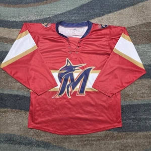 Miami Marlins Promotional Florida Panthers Hockey Jersey MLB NHL Youth Size XL - Picture 1 of 9
