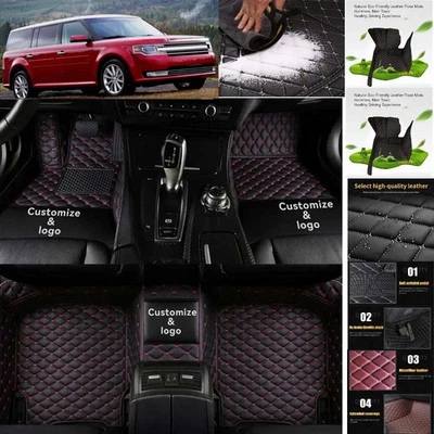 For Ford Flex Car Floor Mats Custom Luxury Front & Rear Auto Carpets Liners - Изображение 1 из 4