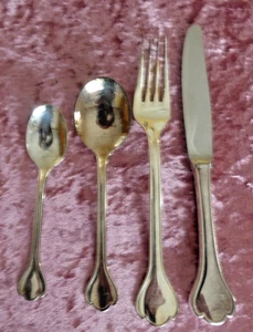 Robbe & Berking - Menue  Best.- Set - Glücksburger Faden - Silber 150 - 4 tlg. - Picture 1 of 1