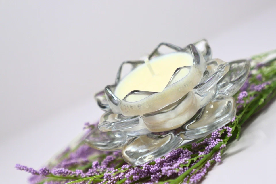 复古莲花蜡烛/樱花香氛蜡烛/升级容器 — 第 1/4 张图片