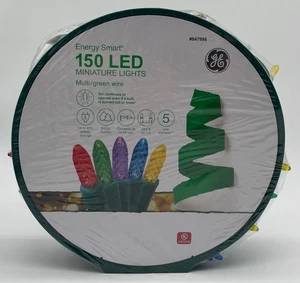 GE Energy Smart 150 Count Multicolor LED Christmas String Lights 49.6ft Indoor - Picture 1 of 2