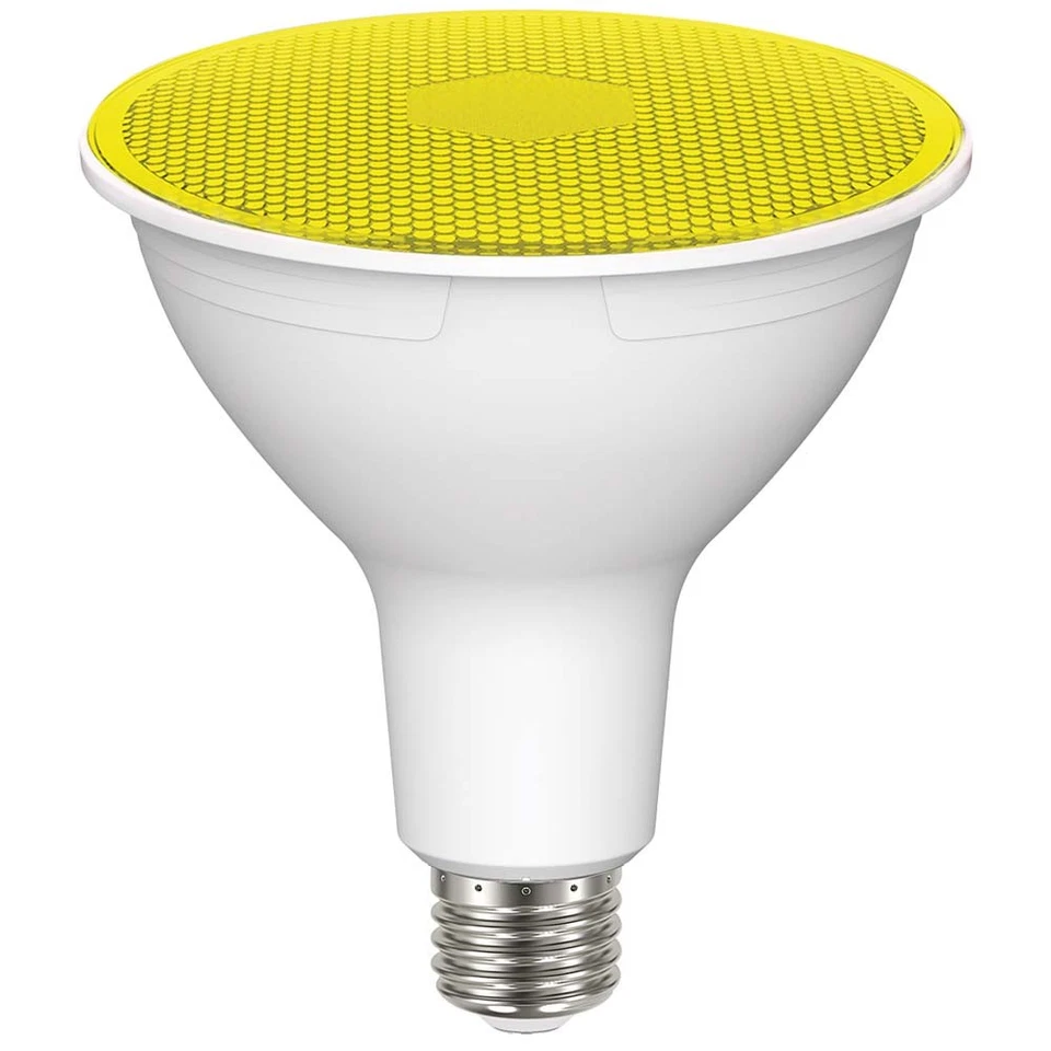 Satco 11.5w PAR38 LED Yellow 90 deg. 120v Bulb - Image 1 of 1