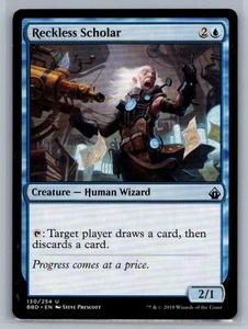 Reckless Scholar, 130/254, Battlebond, Uncommon, MTG Game - Picture 1 of 2