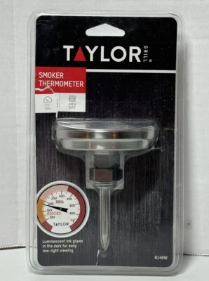 Taylor Grill, Termómetro para Fumador, Modelo 814GW - Seguro para Horno Foto 1 de 4