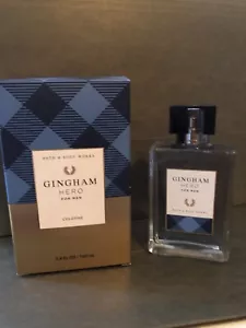 BATH AND BODY WORKS Gingham Hero Cologne MENS Collection 3.4 Fl Oz - Picture 1 of 4