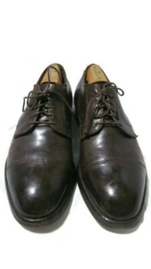 Mens BROOKS BROTHERS x Alden Horween Cap Toe Straight Tip Sz 9 D Brown - Picture 1 of 9
