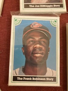 RARE 1983 ASA The Frank Robinson Story Complete GREEN 12 Baseball Card Set