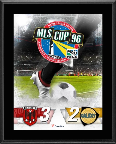 D.C. United vs. LA Galaxy 1996 MLS Cup 10.5" x 13" Sublimated Plaque Cover