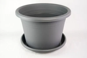 Vaso da fiori Cylindro con sottovaso vari colori e misure - Foto 1 di 5