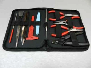 10 PC Beading Tool Kit Beader's Jewelry Pliers Cutter Hand Tools Tweezer Bead - Picture 1 of 5