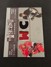 2009-10 UPPER DECK SPX ERIC STAAL JORDAN STAAL WINNING COMBOS DUAL JERSEY
