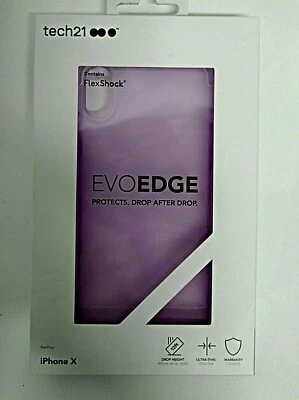 tech21 iPHONE X ~ EVOEDGE Phone Case ~ ORCHID - Brand New - Image 1 of 3
